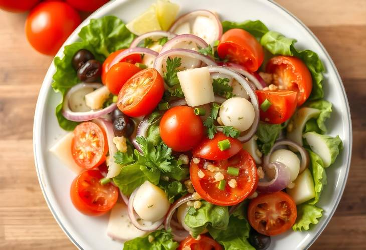 Healthy Eating Colorful Fresh Vegetable Salad